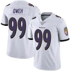 Men's Odafe Oweh Baltimore Ravens No.99 Limited Vapor Untouchable Jersey - White