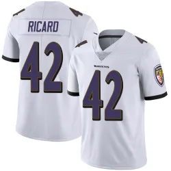 Men's Patrick Ricard Baltimore Ravens No.42 Limited Vapor Untouchable Jersey - White