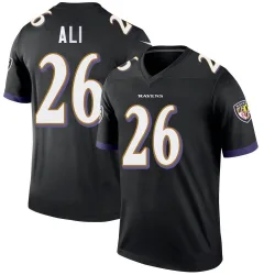 Men's Rasheen Ali Baltimore Ravens No.26 Legend Jersey - Black