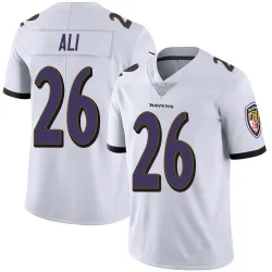 Men's Rasheen Ali Baltimore Ravens No.26 Limited Vapor Untouchable Jersey - White