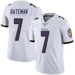 Men's Rashod Bateman Baltimore Ravens No.7 Limited Vapor Untouchable Jersey - White