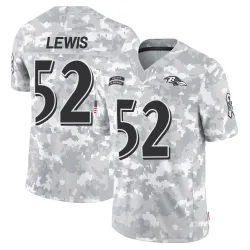 Men's Ray Lewis Baltimore Ravens No.52 Limited 2024 Salute to Service Jersey - Arctic Camo