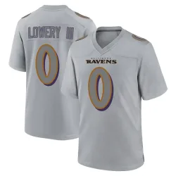 Men's Reuben Lowery III Baltimore Ravens No.0 Game Atmosphere Fashion Jersey - Gray