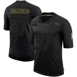 Men's Robert Longerbeam Baltimore Ravens No.37 Limited 2020 Salute To Service Jersey - Black