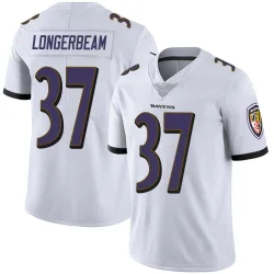 Men's Robert Longerbeam Baltimore Ravens No.37 Limited Vapor Untouchable Jersey - White