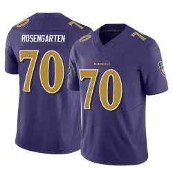 Men's Roger Rosengarten Baltimore Ravens No.70 Limited Vapor F.U.S.E. Jersey - Purple