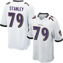 Men's Ronnie Stanley Baltimore Ravens No.79 Game Jersey - White