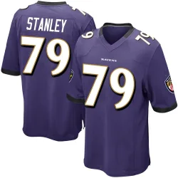 Men's Ronnie Stanley Baltimore Ravens No.79 Game Team Color Jersey - Purple