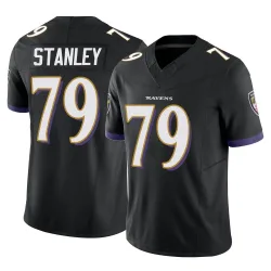 Men's Ronnie Stanley Baltimore Ravens No.79 Limited Vapor F.U.S.E. Jersey - Black