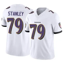 Men's Ronnie Stanley Baltimore Ravens No.79 Limited Vapor F.U.S.E. Jersey - White