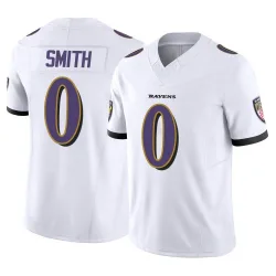 Men's Roquan Smith Baltimore Ravens No.0 Limited Vapor F.U.S.E. Jersey - White