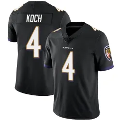 Men's Sam Koch Baltimore Ravens No.4 Limited Alternate Vapor Untouchable Jersey - Black