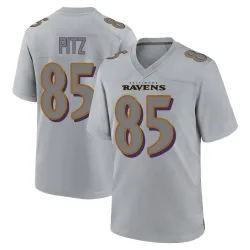 Men's Sam Pitz Baltimore Ravens No.85 Game Atmosphere Fashion Jersey - Gray