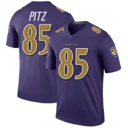 Men's Sam Pitz Baltimore Ravens No.85 Legend Color Rush Jersey - Purple