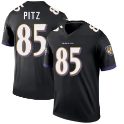 Men's Sam Pitz Baltimore Ravens No.85 Legend Jersey - Black