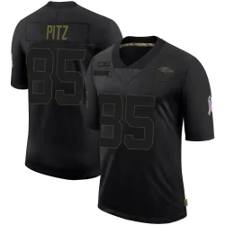 Men's Sam Pitz Baltimore Ravens No.85 Limited 2020 Salute To Service Jersey - Black