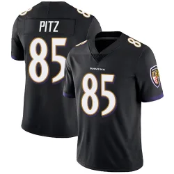 Men's Sam Pitz Baltimore Ravens No.85 Limited Alternate Vapor Untouchable Jersey - Black