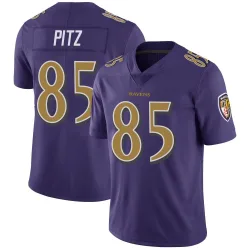 Men's Sam Pitz Baltimore Ravens No.85 Limited Color Rush Vapor Untouchable Jersey - Purple