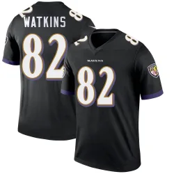 Men's Sammy Watkins Baltimore Ravens No.82 Legend Jersey - Black