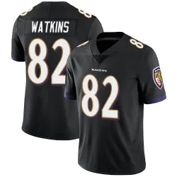 Men's Sammy Watkins Baltimore Ravens No.82 Limited Alternate Vapor Untouchable Jersey - Black