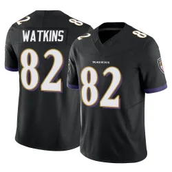 Men's Sammy Watkins Baltimore Ravens No.82 Limited Vapor F.U.S.E. Jersey - Black