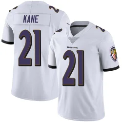 Men's Sanoussi Kane Baltimore Ravens No.21 Limited Vapor Untouchable Jersey - White