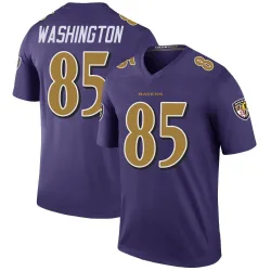Men's Scotty Washington Baltimore Ravens No.85 Legend Color Rush Jersey - Purple