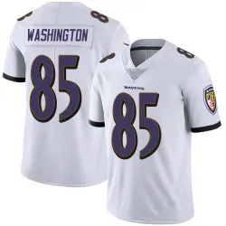 Men's Scotty Washington Baltimore Ravens No.85 Limited Vapor Untouchable Jersey - White