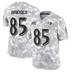 Men's Shemar Bridges Baltimore Ravens No.85 Limited 2024 Salute to Service Jersey - Arctic Camo
