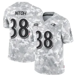 Men's Sone Ntoh Baltimore Ravens No.38 Limited 2024 Salute to Service Jersey - Arctic Camo