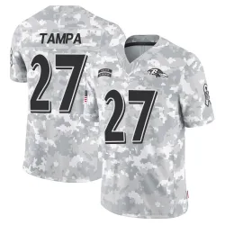 Men's T.J. Tampa Baltimore Ravens No.27 Limited 2024 Salute to Service Jersey - Arctic Camo