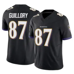 Men's Xavier Guillory Baltimore Ravens No.87 Limited Vapor F.U.S.E. Jersey - Black