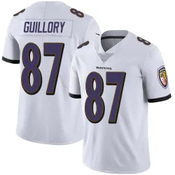 Men's Xavier Guillory Baltimore Ravens No.87 Limited Vapor Untouchable Jersey - White