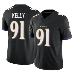 Men's Xavier Kelly Baltimore Ravens No.91 Limited Vapor F.U.S.E. Jersey - Black