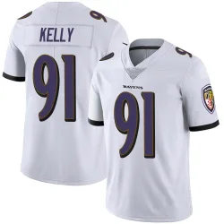 Men's Xavier Kelly Baltimore Ravens No.91 Limited Vapor Untouchable Jersey - White