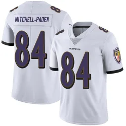 Men's Zaire Mitchell-Paden Baltimore Ravens No.84 Limited Vapor Untouchable Jersey - White
