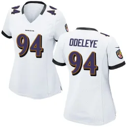 Women's Adedayo Odeleye Baltimore Ravens No.94 Game Jersey - White