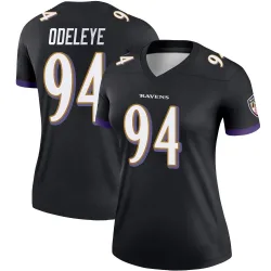 Women's Adedayo Odeleye Baltimore Ravens No.94 Legend Jersey - Black