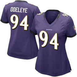 Women's Adedayo Odeleye Baltimore Ravens No.94 Limited Team Color Vapor Untouchable Jersey - Purple