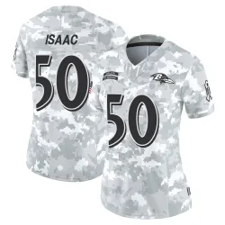 Women's Adisa Isaac Baltimore Ravens No.50 Limited 2024 Salute to Service Jersey - Arctic Camo