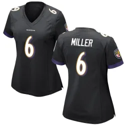Women's Anthony Miller Baltimore Ravens No.6 Game Jersey - Black
