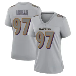 Women's Brent Urban Baltimore Ravens No.97 Game Atmosphere Fashion Jersey - Gray