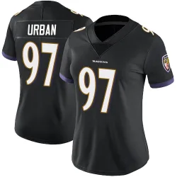 Women's Brent Urban Baltimore Ravens No.97 Limited Alternate Vapor Untouchable Jersey - Black