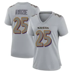 Women's Chidobe Awuzie Baltimore Ravens No.25 Game Atmosphere Fashion Jersey - Gray