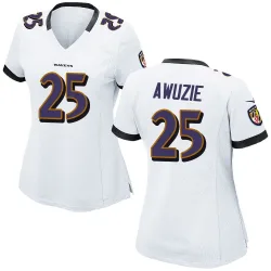 Women's Chidobe Awuzie Baltimore Ravens No.25 Game Jersey - White