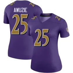 Women's Chidobe Awuzie Baltimore Ravens No.25 Legend Color Rush Jersey - Purple