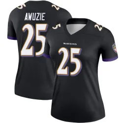 Women's Chidobe Awuzie Baltimore Ravens No.25 Legend Jersey - Black