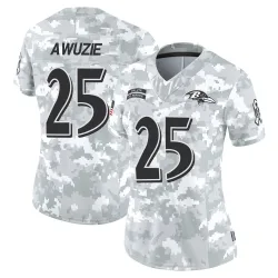 Women's Chidobe Awuzie Baltimore Ravens No.25 Limited 2024 Salute to Service Jersey - Arctic Camo