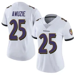 Women's Chidobe Awuzie Baltimore Ravens No.25 Limited Vapor Untouchable Jersey - White