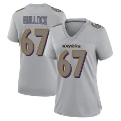 Women's Corey Bullock Baltimore Ravens No.67 Game Atmosphere Fashion Jersey - Gray